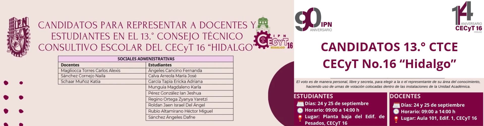 Candidatos 13 CTCE